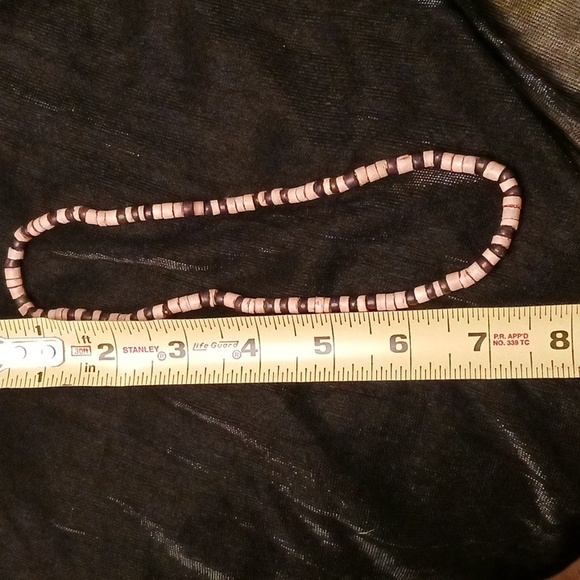 Puka-style beaded stretchy necklace (unisex) or double looped bracelet - Picture 2 of 4